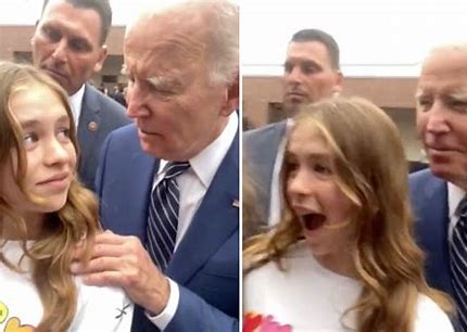 Joe Biden sniffing hair again